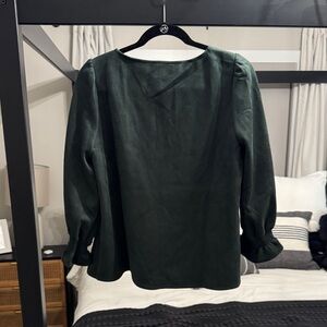 Tuckernuck Forest Green Blouse